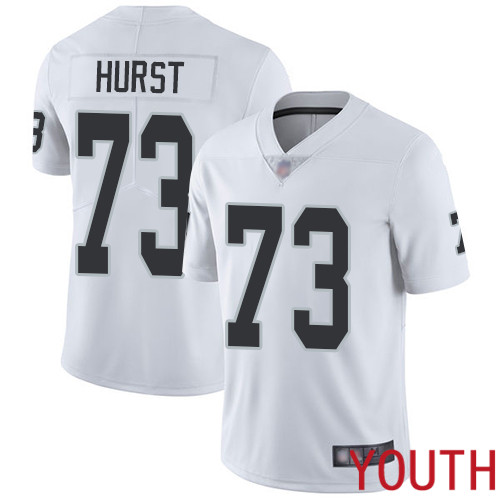 Oakland Raiders Limited White Youth Maurice Hurst Road Jersey NFL Football 73 Vapor Untouchable Jersey